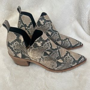 Dolce Vita Snake Print Booties